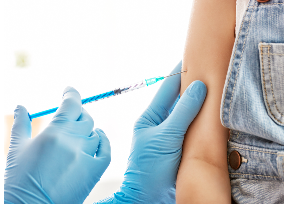 vaccine in a child's arm