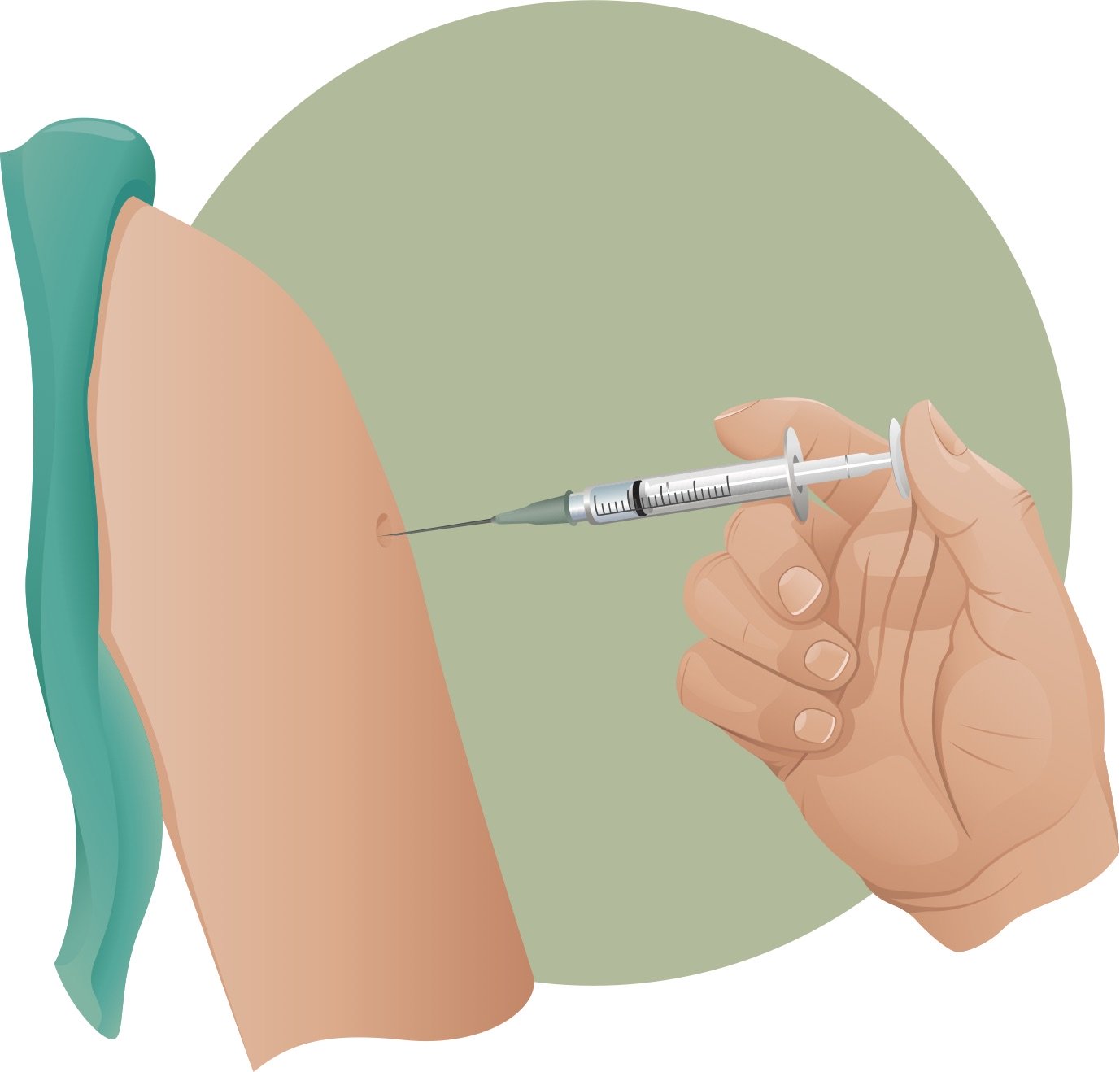 injection in the arm